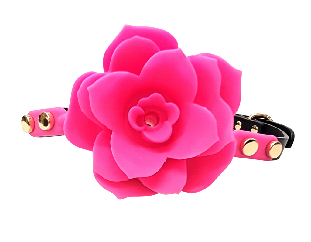 Ball Gag - Silicone Rose Flower