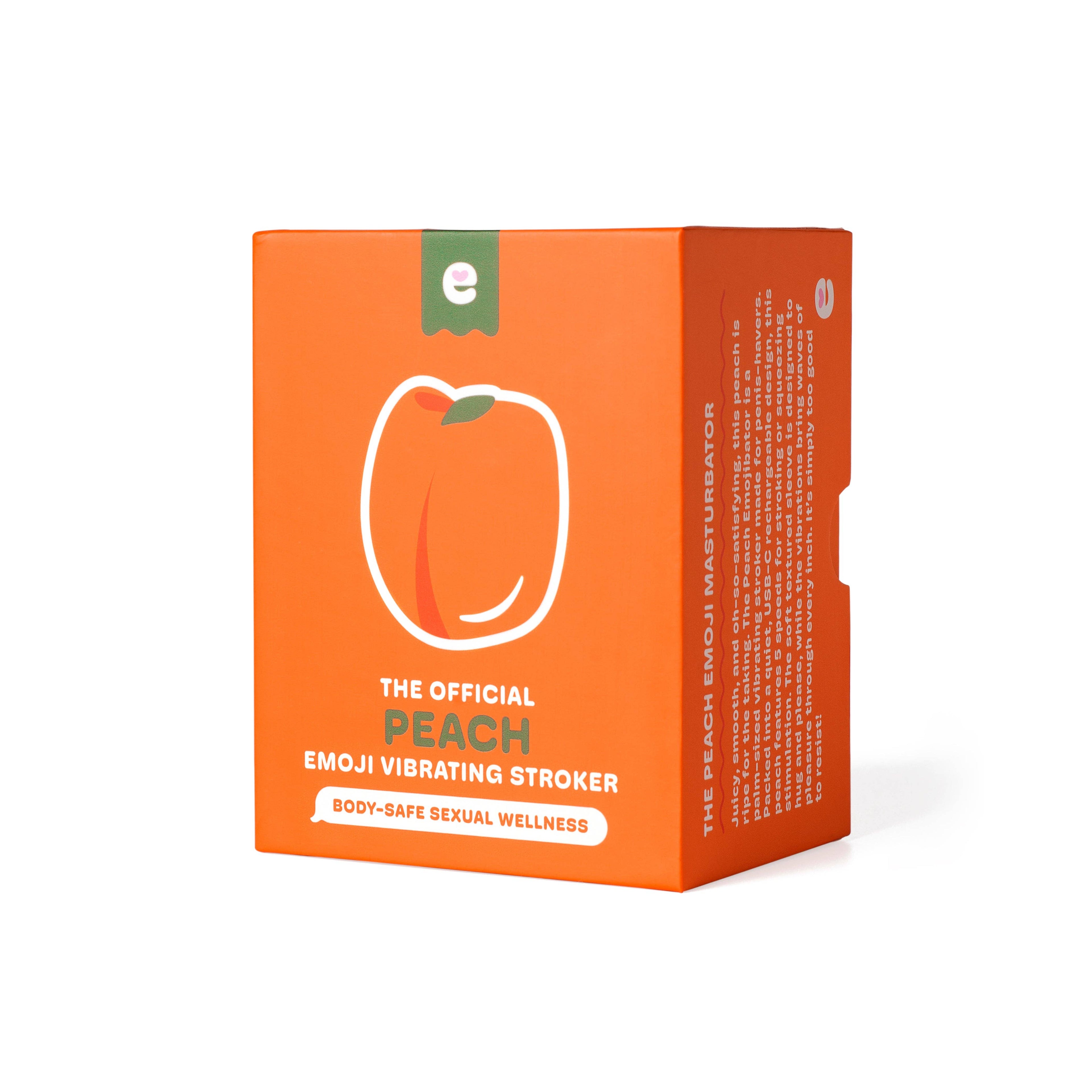 Peach Emojibator Vibrating Stroker