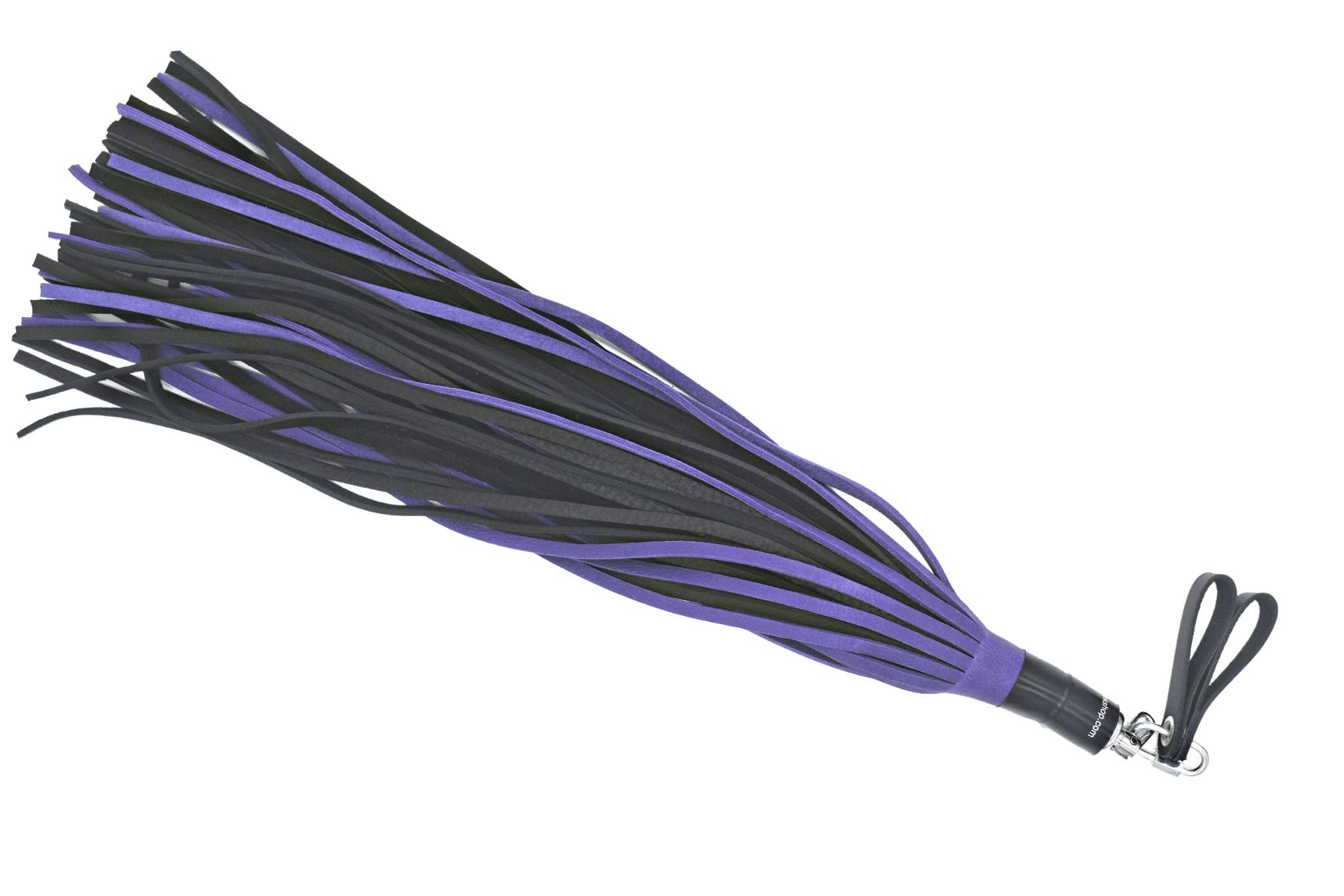 Bull Hide Floggers: 1/4" Falls with Finger Loops
